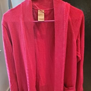 White Stag Pink Cardigan Sweater